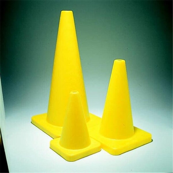 Sportime 009259 Yeller High Quality Game Cone; High Optic Yellow; 28 In. H